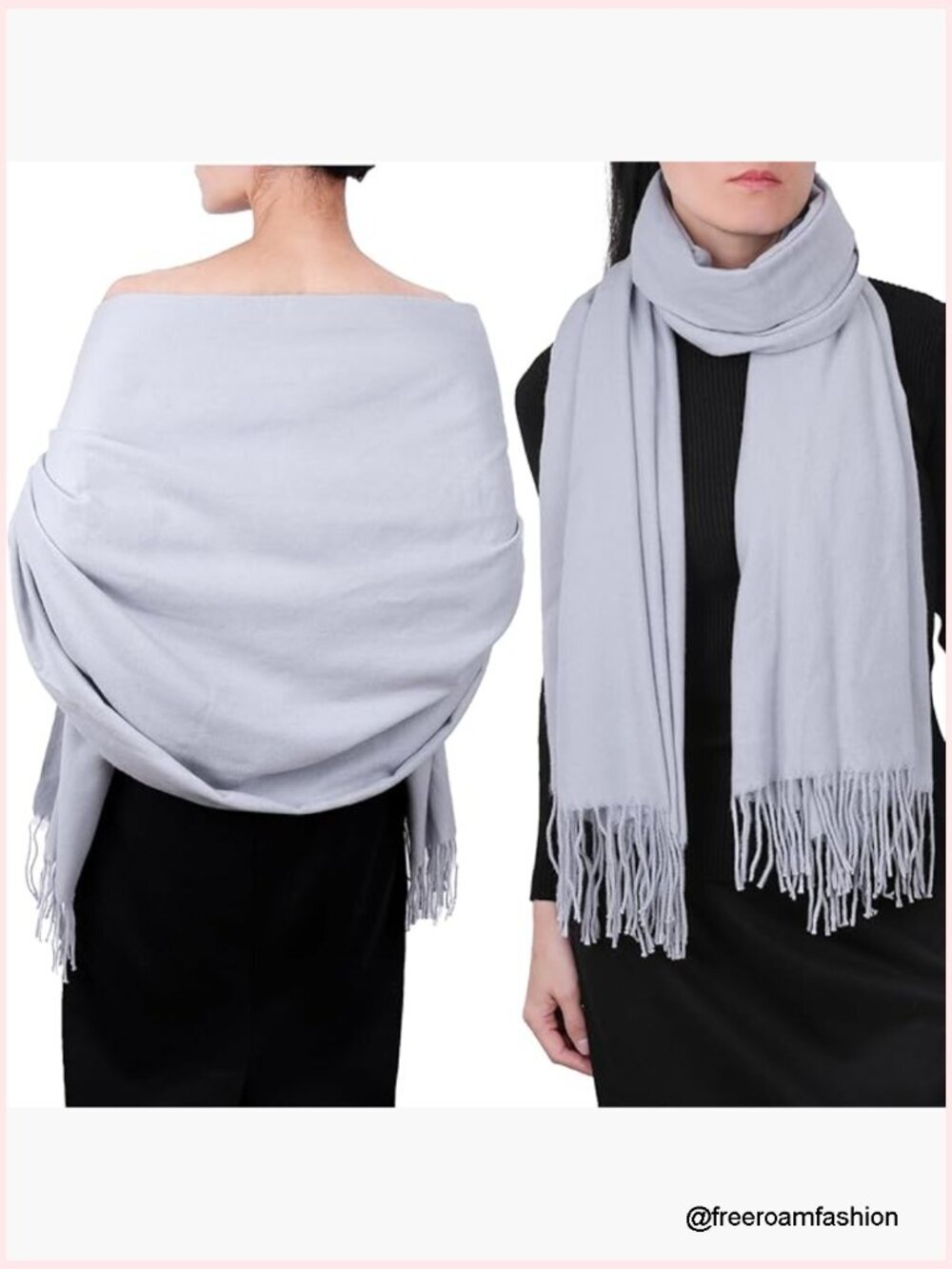 Luxury Cashmere Feel Pashmina Shawl Wrap Scarf for Women Winter